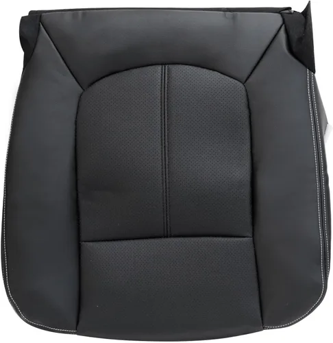 Priprilod Funda de Asiento de Reemplazo de Cuero Negro Perforado para el Lado del Conductor Compatible con Ford F250 F350 F450 F550 Lariat 2011 2012