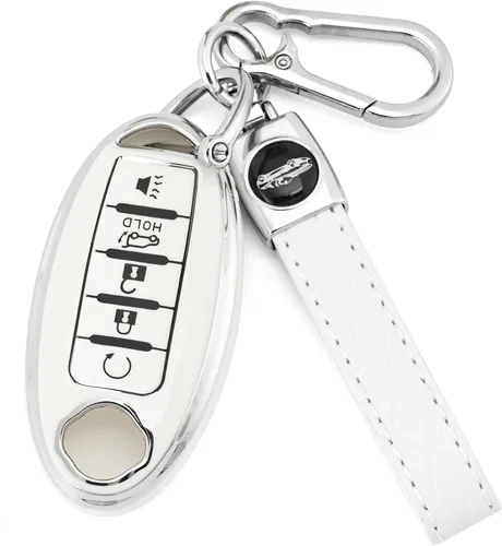 Miniatura 6 de Joilery Funda para llavero para Nissan Rogue Altima Accesorios, Compatible con llave de 4 botones, Carcasa protectora de TPU para Sentra, Murano