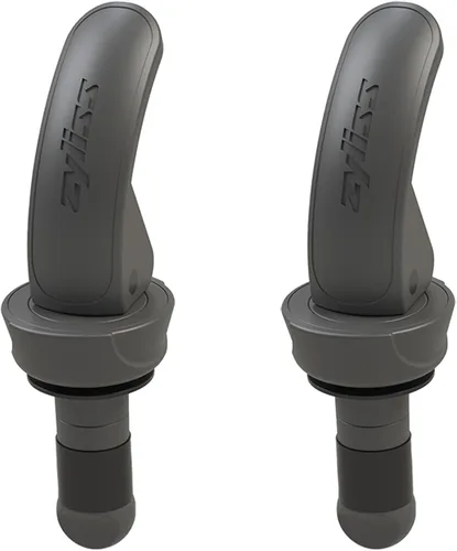 Zyliss Juego de 2 tapones para botellas, selladores reutilizables a prueba de fugas para vino y bebidas con asas ergonómicas de paja de trigo, sello