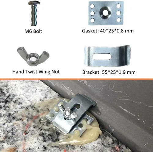 Miniatura 3 de Clips para fregadero de cocina, soportes de fregadero de epoxi para baño, cocina, paquete de 10