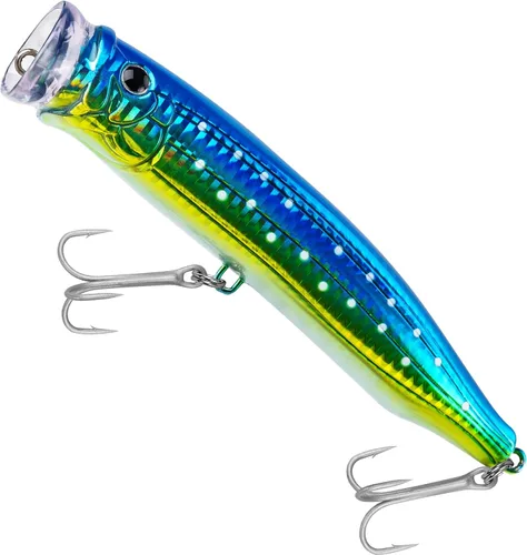 Miniatura 11 de THKFISH Señuelos para pesca de agua salada de atún para pesca de surf, lubina con ojos 3D para atún GT peces grandes, 5.9 pulgadas, 1 unidad/3 1