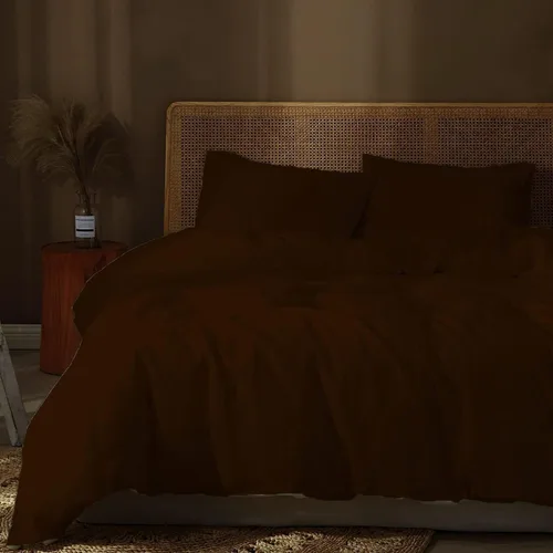 Miniatura 14 de Juego de funda de edredón de 3 piezas con 2 fundas de almohada, 100% algodón, funda de edredón extra larga para cama de tamaño individual/individual