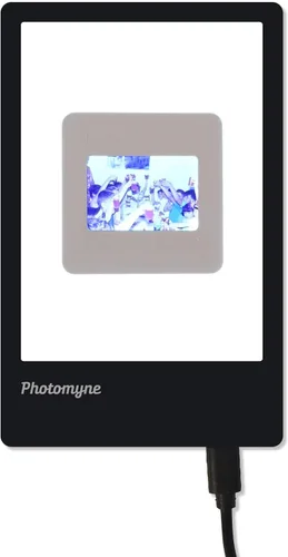 Photomyne A7 Mini Almohadilla de Luz Retroiluminación Portátil Manos Libres Ultradelgada de Brillo Máximo para Soporte de Diapositivas de Fotos y