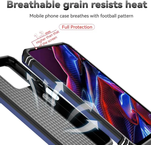 Miniatura 7 de Funda para Redmi Note 12 Pro Case/Poco X5 Pro 22101320G Funda con protector de pantalla de vidrio templado y cubierta de cámara deslizante, soporte