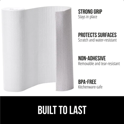 Miniatura 2 de GORILLA GRIP DripGuard - Forro para estantes, protector no adhesivo para cajones y gabinetes de cocina, antideslizante, de plástico con superficie