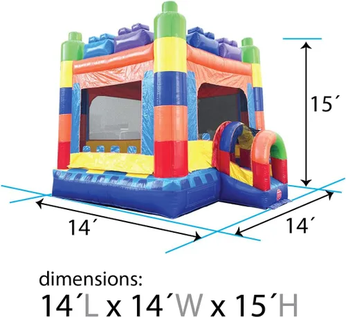 Miniatura 5 de TentandTable Casa inflable para niños de 5 a 12 años, castillo animoso de grado comercial para adultos, casa de salto, incluye soplador de aire