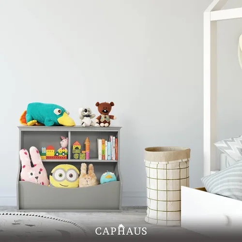 Miniatura 8 de CAPHAUS Cubby multifuncional para libros y juguetes para niños, organizador de estantes abiertos para guardería, sala de juegos, armario, estantería