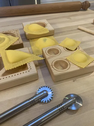 Miniatura 6 de Nonna's cutter, all stainless steel pasta & pastry wheels (Smooth & Fluted pair)