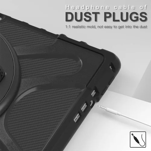Miniatura 4 de ZenRich Funda Surface Pro 8 13 pulgadas 2021, zenrich Funda Resistente para Surface Pro 8 con Soporte de Pata Giratoria de 360 Grados y Correa
