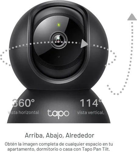 Miniatura 4 de Tapo TP-Link - Cámara de seguridad interior Pan/Tilt de 2K para monitor de bebé, cámara para mascotas, detección y seguimiento de movimiento, audio