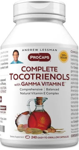 Miniatura 8 de ANDREW LESSMAN Tocotrienoles completos con Gamma Vitamina E 30 cápsulas blandas - Ocho formas de vitamina E