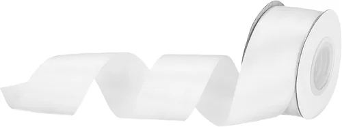 Miniatura 118 de MECCANIXITY Cinta de satén de 3/8 pulgadas de 50 yardas, de grogrén, de seda sólida, fina para ramo de boda, para regalo del día de San Valentín