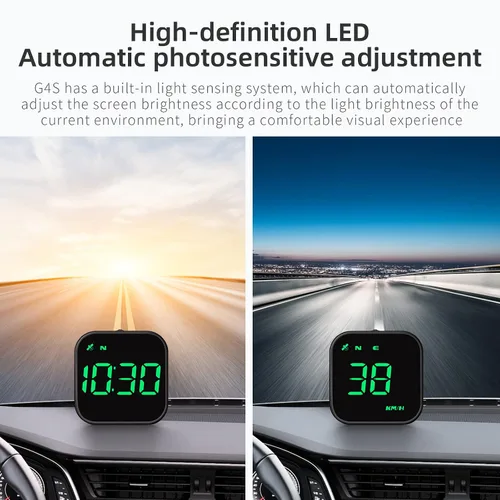 Miniatura 5 de wiiyii G4S Velocímetro Digital GPS, Nueva Pantalla HUD para Automóvil con Velocidad Digital en MPH KPH, Universal para Autos Camiones Automóviles