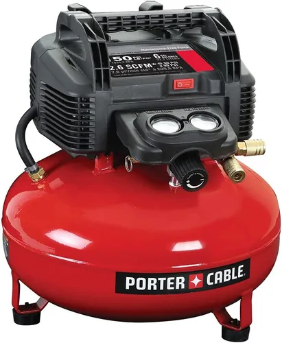 PORTER-CABLE Compresor de aire, 6 galones, estilo Pancake, sin aceite (C2002-ECOM)