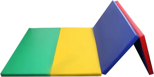Esterilla de gimnasia de 4 x 10 x 2 pulgadas, plegable, para fitness, entrenamiento en casa, yoga, almohadilla para acaparar