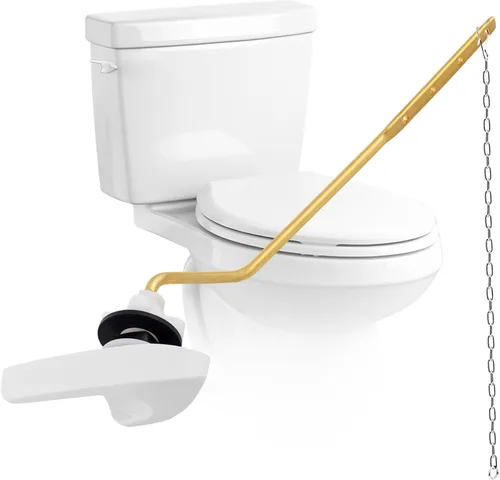 Miniatura 17 de iFealClear Kit universal de repuesto para manija de inodoro, mango de inodoro de montaje lateral/angular, compatible con Kohler Cromo