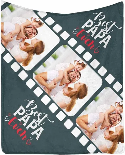 Miniatura 13 de InterestPrint Manta de amor personalizada con texto en inglés "To Dad, Even When I Not Close by,I Want You to Know I Love and Appreciate You We Love