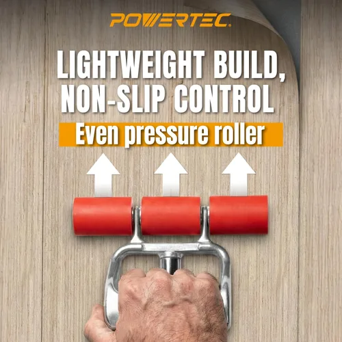 Miniatura 5 de POWERTEC Rodillo Extensible para Piso y Pared para Pisos de Vinilo, Rodillo para Azulejos y Linóleo con Mango Extensible de 17" a 27", 7.5" de Ancho