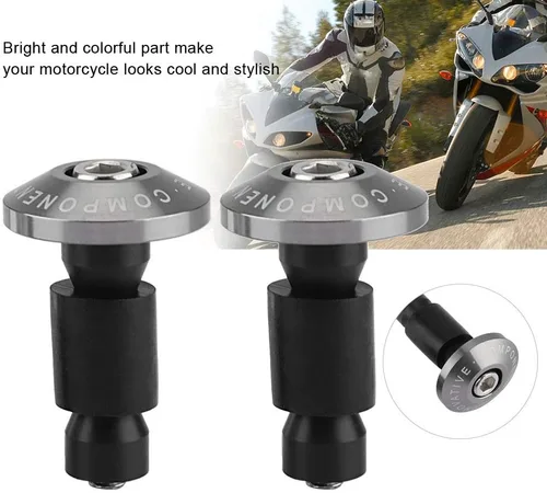 Miniatura 3 de Tapón de empuñaduras para manillar, 0.866 in 7/8 pulgadas para manillar de motocicleta, tapas de enchufe deslizante para carreras ATV Offroad ()
