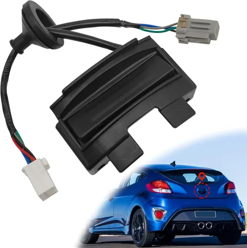 Botón de escotilla de liberación de cerradura de puerta trasera Compatible con interruptor de botón de liberación de escotilla HDL exterior montaje