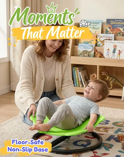 Miniatura 2 de Silla giratoria de tortuga para niños autistas, juguete giratorio sensorial, silla giratoria para niños con autismo, asiento giratorio sensorial