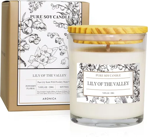 Miniatura 19 de Aronica Velas seguras para mascotas con aroma a manzana, velas perfumadas de larga duración, velas de manzana Honeycrisp limpias, no tóxicas, velas
