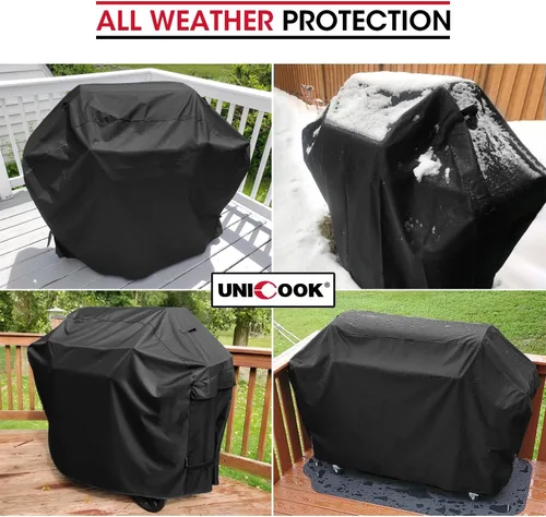 Miniatura 2 de Unicook Cubierta de parrilla de gas impermeable resistente al agua, cubierta de barbacoa de 65 pulgadas, material especial resistente a