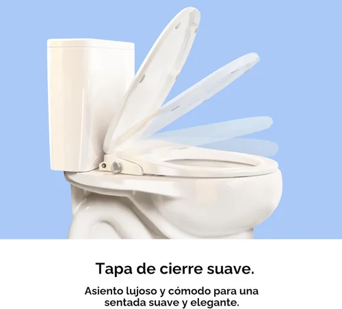 Miniatura 3 de TUSHY Wave Asiento de inodoro de bidé no eléctrico Diseño alargado elegante, liberación rápida para fácil limpieza Lavado frontal y trasero
