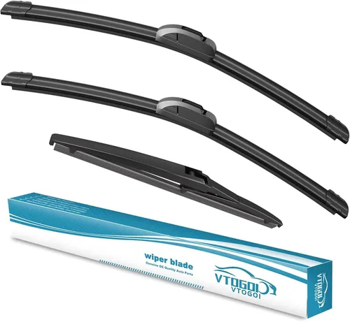 Miniatura 31 de VTOGOI escobillas de limpiaparabrisas con juego de escobillas traseras para BMW X3 2004-2010, repuestos de limpiaparabrisas automotrices, que