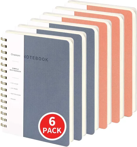 Miniatura 34 de Cuaderno de espiral – Cuaderno grande de tapa dura de 8.5 x 10.98 pulgadas con banda elástica y bolsillo, 180 páginas, diario plano de alambre
