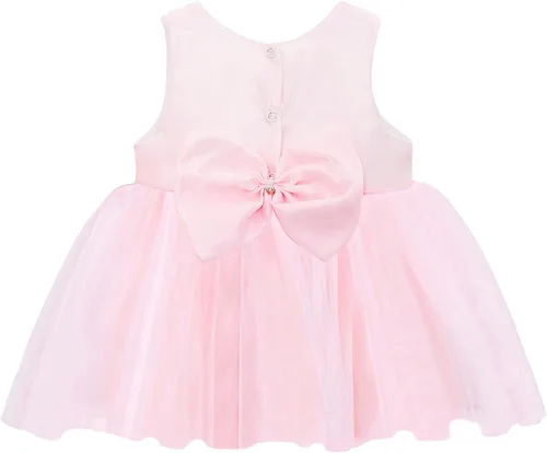 Miniatura 4 de Lilax Vestido de tul de encaje para niña de 3 piezas