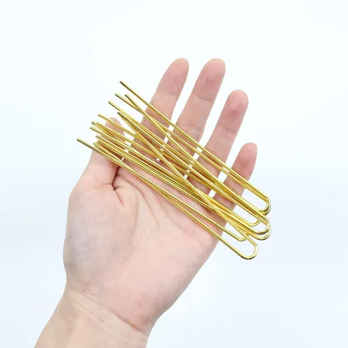 Miniatura 8 de Lawie Paquete de 30 horquillas para el cabello en forma de U de 4 pulgadas, color dorado plateado, palillos para el cabello, palillos largos