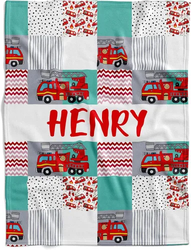 Miniatura 12 de Manta personalizada de camión de bomberos para bebé, manta de forro polar, manta de hitos para bebé, manta mensual de hitos para bebé, manta de Hito