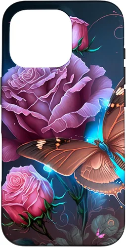 Miniatura 20 de Family Butterfly Rose Flower Firefly PC Case for iPhone 17