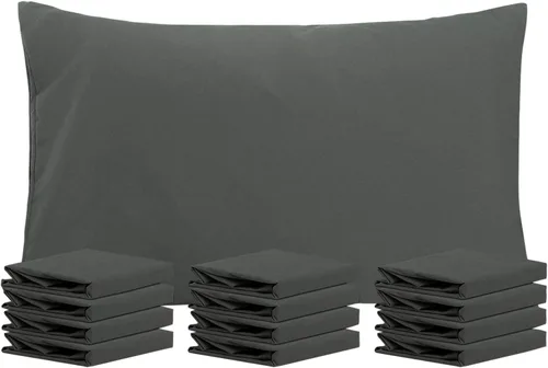 Miniatura 23 de NTBAY Paquete de 12 fundas de almohada Queen 100% microfibra cepillada, súper suaves y acogedoras, resistentes a las arrugas, la decoloración