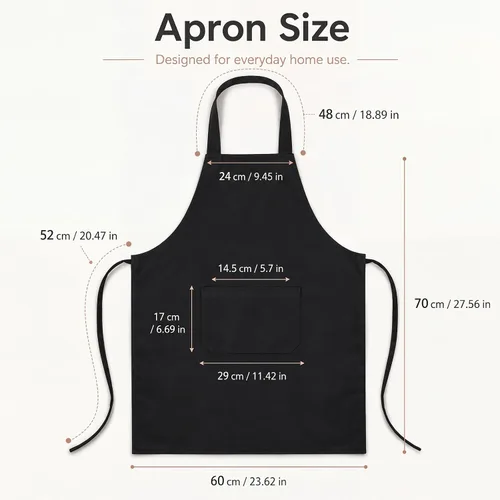 Miniatura 2 de Syhood Paquete de 18 delantales con babero a granel unisex liso ajustable con bolsillo para chef cocinero, manualidades, cocina, pintura (negro)