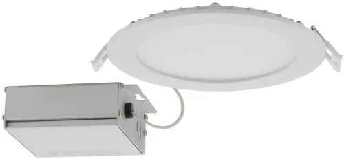 Miniatura 7 de Satco CCT Downlight LED de ajuste delgado con lente plana con controlador remoto, cuadrado de 8 pulgadas, color blanco