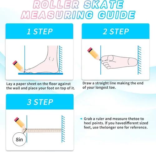 Miniatura 7 de Nattork - Patines de ruedas para mujer, de piel sintética de alta calidad, patines de cuatro ruedas, patines de doble fila para principiantes