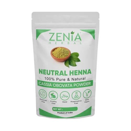 Zenia 100% Pure Neutral Henna Powder (Cassia Obovata) | 100g | Colorless Henna for Hair | Natural Hair Conditioner | for Silky, Soft & Shiny Hair