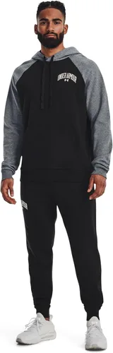 Miniatura 3 de Under Armour Sudadera con capucha Rival Wordmark Colorblock para hombre