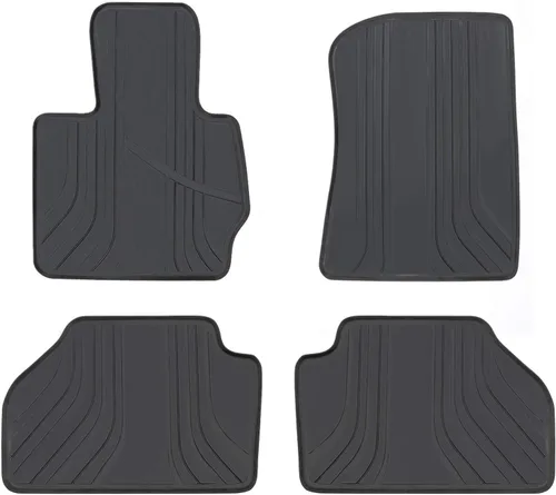Miniatura 13 de Alfombrillas de coche SAN AUTO para BMW X3 G01 X4 G02 Ajuste personalizado 2018 2019 2020 2021 2022 2023 2024 Negras y blancas, revestimientos