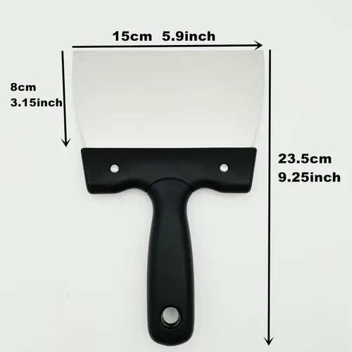 Miniatura 2 de Goldbaking Espátula de recubrimiento para raspador de chocolate raspador de masa de acero inoxidable (pequeña)
