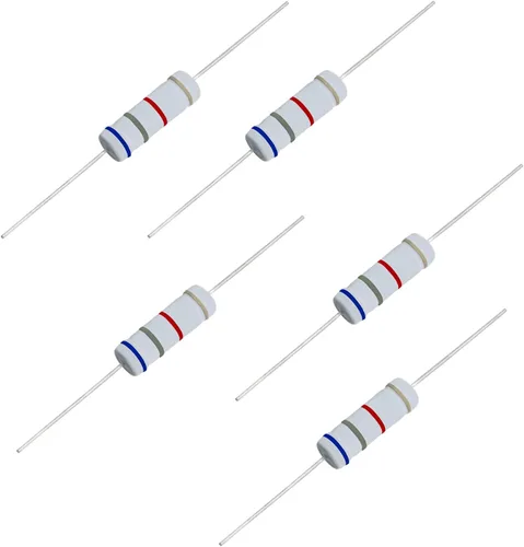 Miniatura 7 de Resistencia de película de óxido metálico de 1K Ohm, ± 5% de tolerancia de alta precisión de 5 vatios para circuito electrónico, resistencia