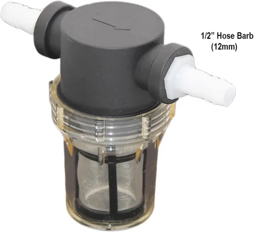 Miniatura 6 de Inline Filter For Home Brewing 150 Micron 100 Mesh Water & Beer Filtering joyful(C 6mm Hose Barb)