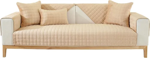 Miniatura 13 de MIFXIN Fundas para reposabrazos, funda de terciopelo antideslizante para sofá, protector de muebles para sofá de 3 plazas, sofá biplaza reclinable
