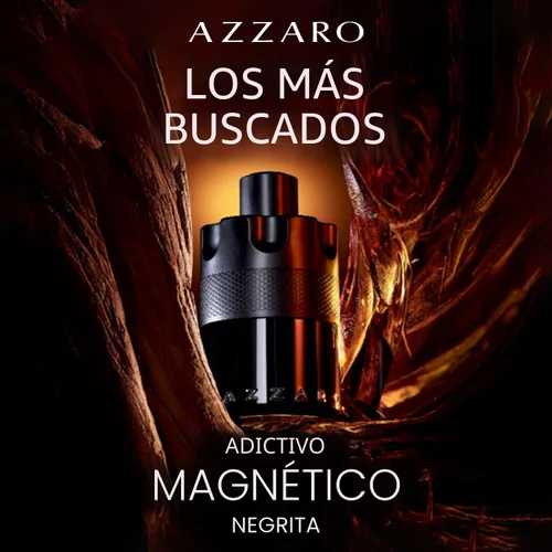 Miniatura 3 de Azzaro The Most Wanted Eau de Parfum Intense - Colonia para hombres amaderada y seductora - Fragancia Fougère, ambar y picante para noche de cita