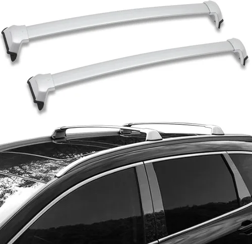 Miniatura 21 de SCITOO compatible con Rover LR3 Sport Utility 2005-2009, 2010-2016 Rover LR4 Sport Utility Juego de Barras Transversales de Techo de Aleación