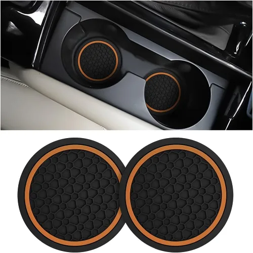 Miniatura 15 de Mandark 2 piezas posavasos para portavasos de automóvil, almohadillas antideslizantes de 2.75 pulgadas para insertar en portabotellas de agua