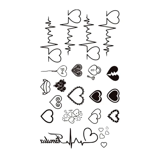 Miniatura 6 de MapofBeauty Adhesivo temporal impermeable para tatuaje corporal (2 piezas/lote)