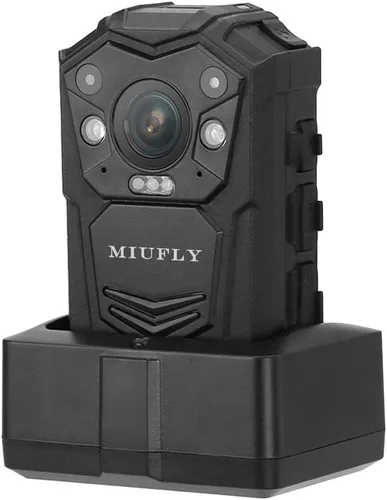 Miniatura 2 de MIUFLY Cámara corporal FHD 1296P para uso en interiores y exteriores con pantalla de 2 pulgadas, GPS, visión nocturna (64 GB)